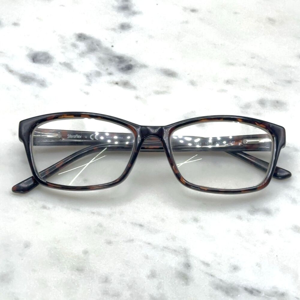 Sferoflex 1568 1013 Tortoise Brown Full Rim Eyeglasses Frames Only 53-16-140